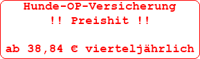 Hundehaftpflicht Preishit