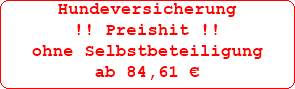 Hundehaftpflicht Preishit